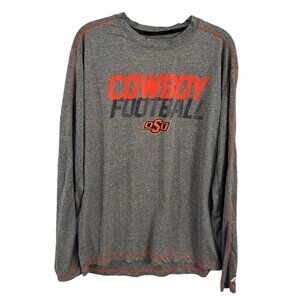 NCAA Oklahoma State Football Long Sleeve T-shirt by Russell Size Large